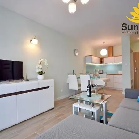 Апартаменты Sunflowers Apartament Turkusowy Zakatek W Kolobrzegu